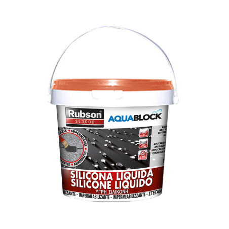Rubson silicona liquida aquablock 1kg teja 1894877