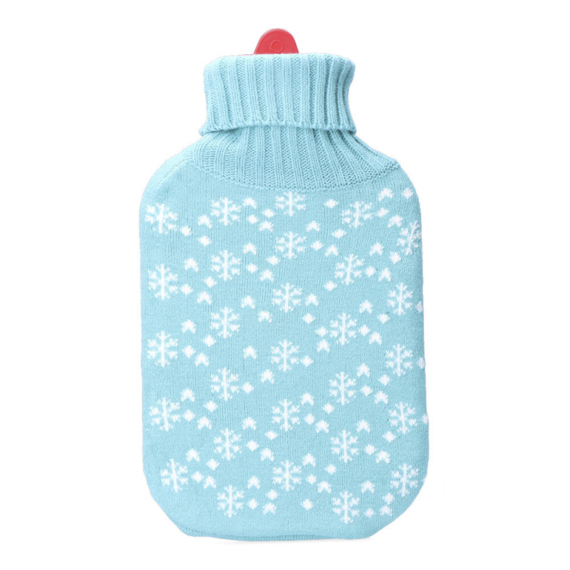 Bolsa de agua caliente. modelo azul copos blancos 2 l