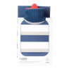 Bolsa de agua caliente 2 l modelo rayas azules