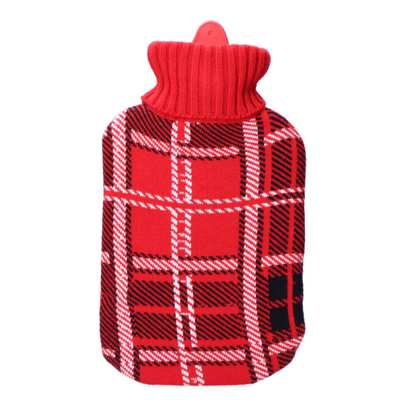 Bolsa de agua caliente. modelo clasico escoces rojo 2 l