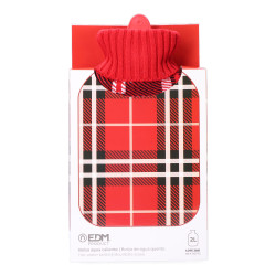 Bolsa de agua caliente 2 l modelo clásico escoces rojo