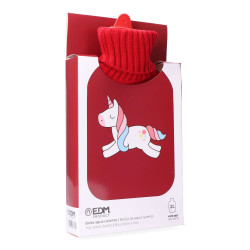 Bolsa de agua caliente 2 l modelo roja unicornio