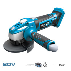 Amoladora angular 20 v ø115 mm sin batería ni cargador, 28,9 x 23,9 cm