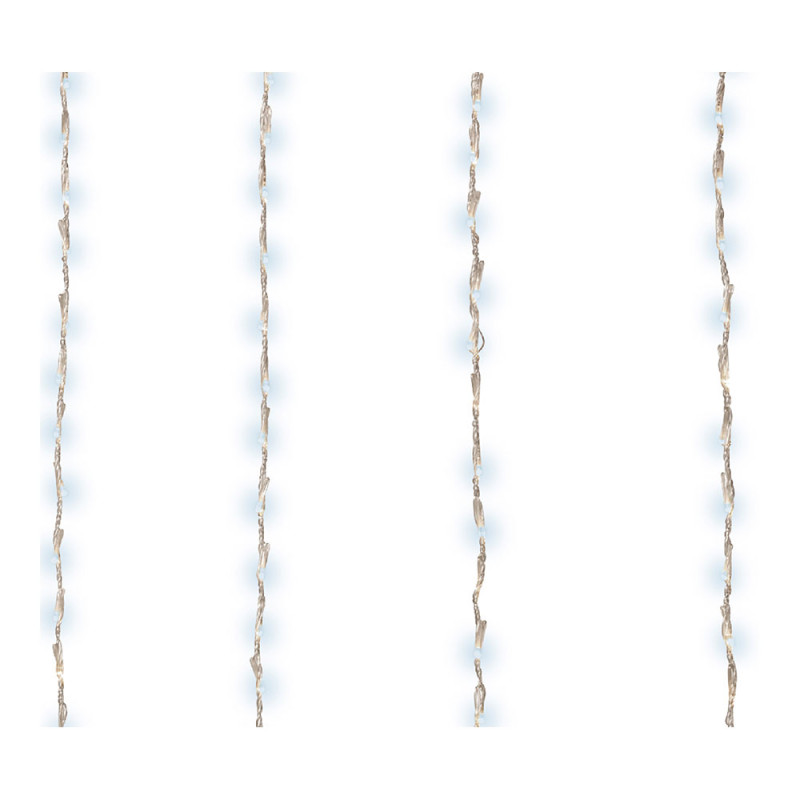 Cortina de leds para balcon exterior blanco frio 2x1m 220 leds