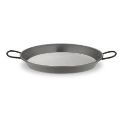 Paellera de acero pulido para induccion y vitroceramica ø32cm (5 personas)