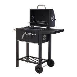 Barbacoa de carbón con tapa 48,5 x 36 x 96 cm