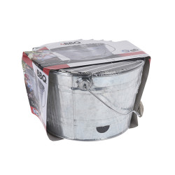 Barbacoa portátil de zinc modelo barril ø27 cm