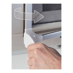 Mosquitera con marco magnetico blanco 120 x 120 cm