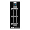 Colgador de acero inoxidable 3 ganchos (blister)