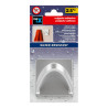 Colgador resistente al agua modelo cinta cromo (blister)