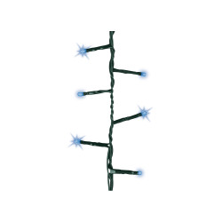 Guirnalda multifunción, uso exterior, led compact, azul, cable verde, 500 leds, 16 m