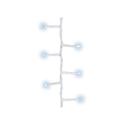 Guirnalda multifunción, uso exterior, led compact, blanco frío, cable blanco, 500 leds, 16 m