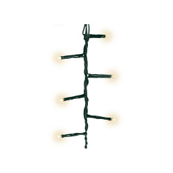 Guirnalda multifunción, uso exterior, led compact, blanco cálido, cable verde, 750 leds, 21 m