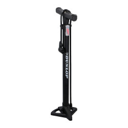 Bomba de pie para bicicletas, negra, 22,5 x 16 x 60 cm
