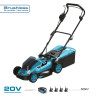 Cortacésped 20v sin batería ni cargador 97 x 93 cm