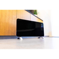 Convector con placa de cristal 1500 w, 76 x 24 x 43 cm