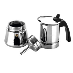 Cafetera etnica de acero inoxidable 18 / 10, 6 tazas