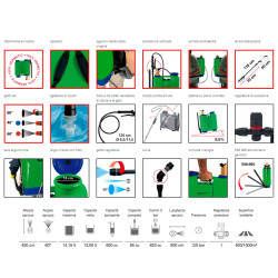 Pulverizador / vaporizador mochila rosy 13 l