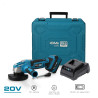 Kit amoladora angular 20 v ø115 mm con 1 batería 4.0ah y cargador 08772