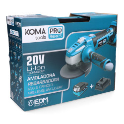Kit amoladora angular 20 v ø115 mm con 1 batería 4.0ah y cargador 08772