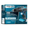 Taladro percutor atornillador brushless 20 v, sin batería ni cargador