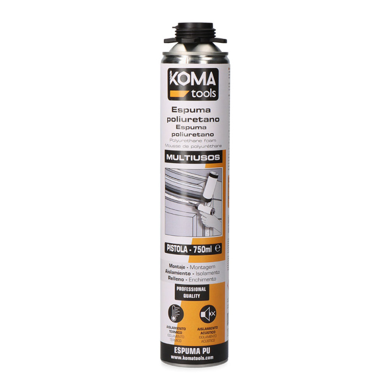 Espuma poliuretano pistola 750 ml
