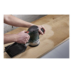 Hojas de lijar adhesivas de corindón perforadas, ø125 mm, grano 40, 5 uds