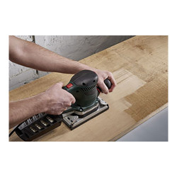 Hojas de lijar adhesivas de corindón perforadas, 93 x 185 mm, grano 80, 10 uds