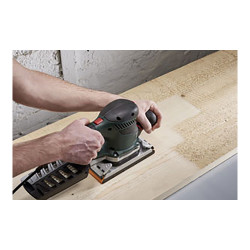 Hojas de lijar de corindón perforadas, 93 x 230 mm, grano 40, 5 uds