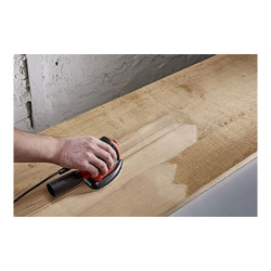 Hojas de lijar adhesivas de corindón perforadas 96 x 136 mm, grano 80, 10 uds