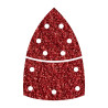 Pack 10 hojas abrasivas adhesivas, 2 piezas para madera/metal grano 60 95mm 1812000 wolfcraft