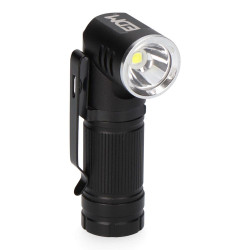 Mini linterna led nano vortex, direccionable, aluminio, recargable, 8w 450 lm