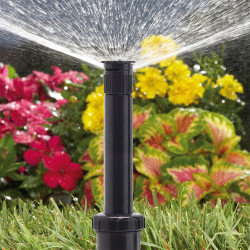 Difusor con tobera, emerge 11 cm, alcance 360° de 4 a 4,5 m