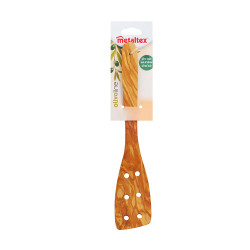 Espátula con agujeros de madera de olivo 30 cm