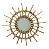 Espejo de mimbre con forma de sol, modelos variados, ø40 x 2,5 cm