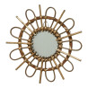 Espejo de mimbre con forma de sol, modelos variados, ø40 x 2,5 cm