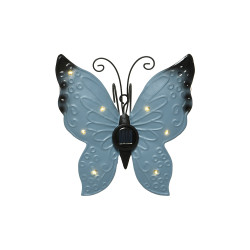 Figura solar metálica con forma de mariposa colores surtidos 17,8 x 6 x 4 cm