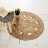 Alfombra de yute calada ø80 cm