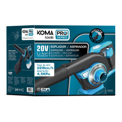 Aspirador / soplador 20 v sin batería ni cargador