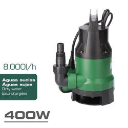 Bomba de drenaje aguas sucias 400 w