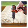 Kit taladro percutor 18 v con 2 baterías de litio y cargador
