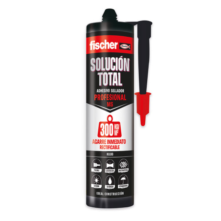 Ms adhesivo sellador ultra agarre negro 290 ml 572472 fischer