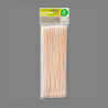 Pinchos de madera higiénicos 2 x 300 mm, blister 100 uds