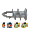 Caja 100 unidades taco metálico placa yeso ø4-5 x37mm din gkdz