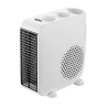 Calefactor compacto vertical/horizontal 1.000 - 2.000 w blanco, 22,3 x 12 x 22,6 cm