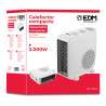 Calefactor compacto vertical/horizontal 1.000 - 2.000 w blanco, 22,3 x 12 x 22,6 cm