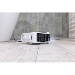 Calefactor compacto vertical/horizontal 1.000 - 2.000 w blanco, 22,3 x 12 x 22,6 cm