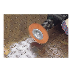 Cepillo de disco de nylon, vástago hexagonal ¼ pulg, ø75 x 10 mm