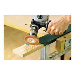 Cepillo de disco de nylon, vástago hexagonal ¼ pulg, ø75 x 10 mm