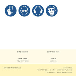 Cepillo de disco de nylon, vástago hexagonal ¼ pulg, ø75 x 10 mm